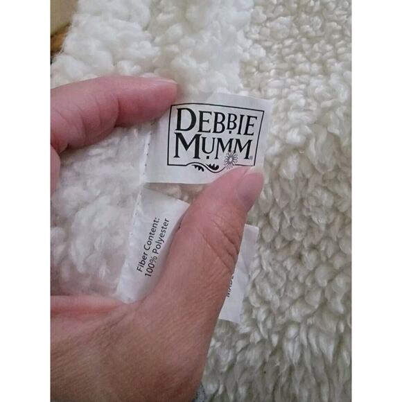 Debbie Mumm Farmer Barn Yard Harvest Fall Sherpa Throw Blanket 45" x 56" - Picture 11 of 13